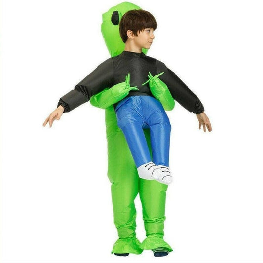 Inflatable Green Alien Halloween Costume